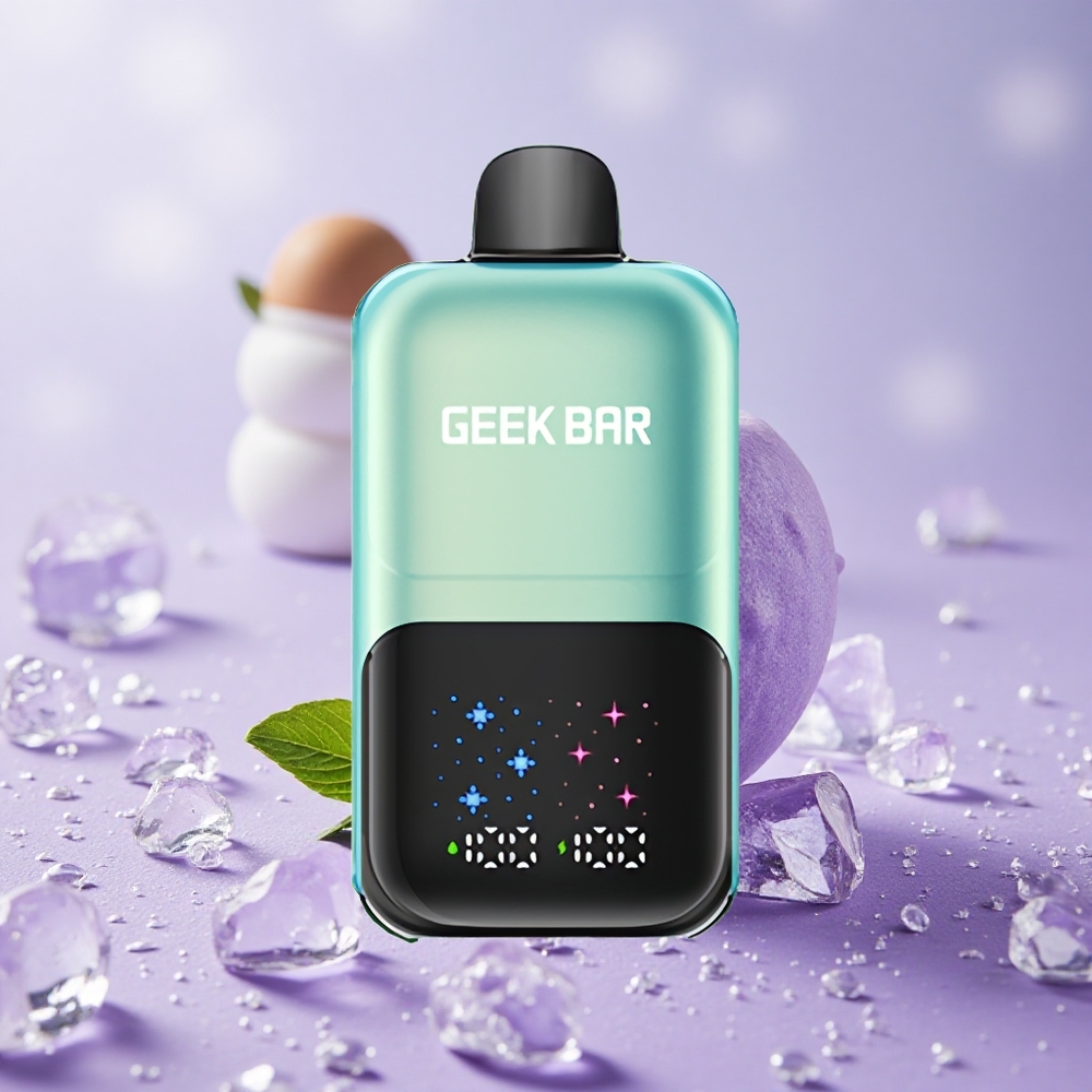 GEEK BAR 2GO 50000 Puffs Cool Mint Ice Màn Hình Lớn Tương Tác Bình Chứa Kép 20mL