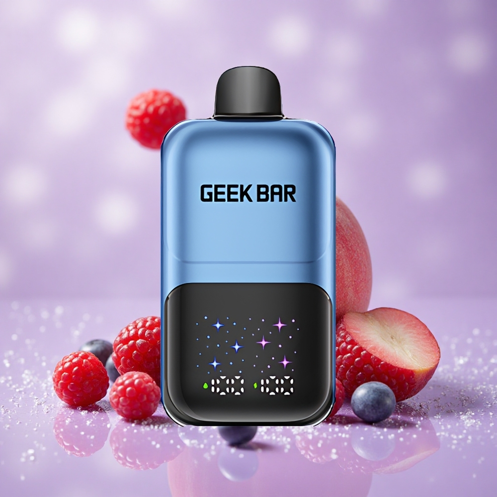 GEEK BAR 2GO 50000 Puffs Đào & Dâu Màn Hình Lớn Tương Tác Bình Đôi 20mL