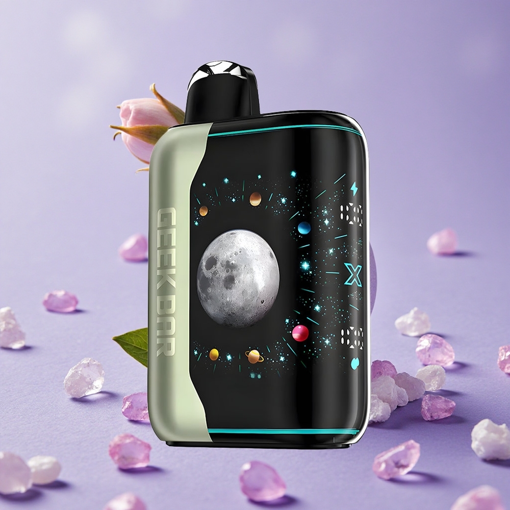 GEEK BAR Platinum Edition 25000 Puffs Bạc Miami Bạc Hà Màn Hình Cong 3D Sạc Nhanh USB-Type C