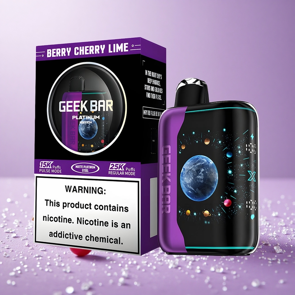 GEEK BAR Platinum Edition 25000 Puffs Chế Độ Thường 20mL Dịch Lỏng Berry Cherry Lime Đá