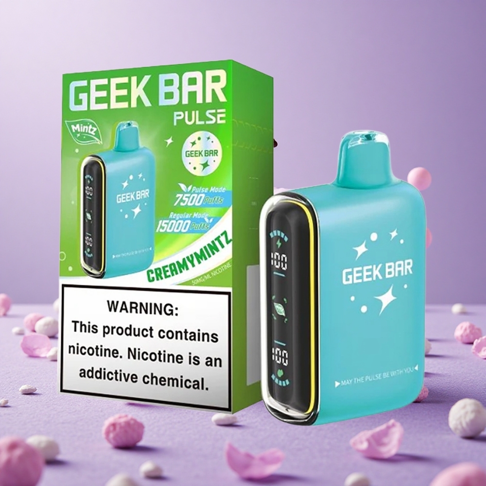Geek Bar Pulse 15000 Puffs Bạc Hà Dung Lượng 16ML Pin 650 mAh