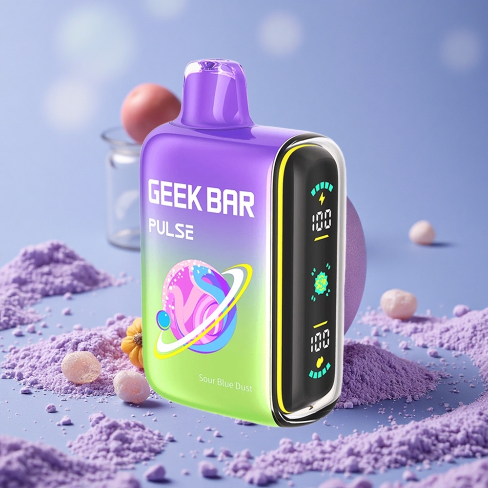 Geek Bar Pulse 15000 Puffs Dòng Chua 16ML Điều Chỉnh Luồng Khí USB Type-C