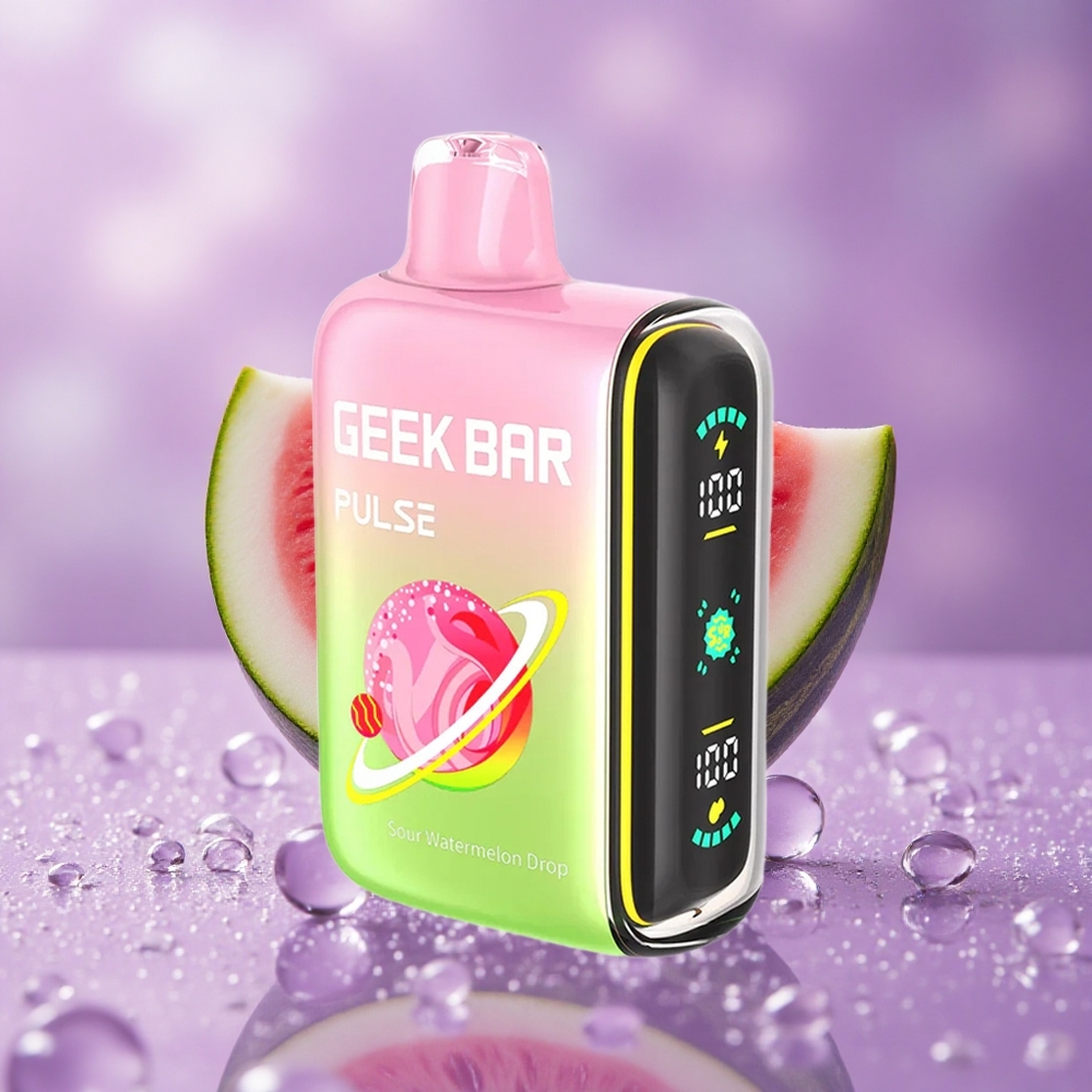 Geek Bar Pulse 15000 Puffs Dòng Chua 16ML Điều Chỉnh Luồng Khí USB Type-C
