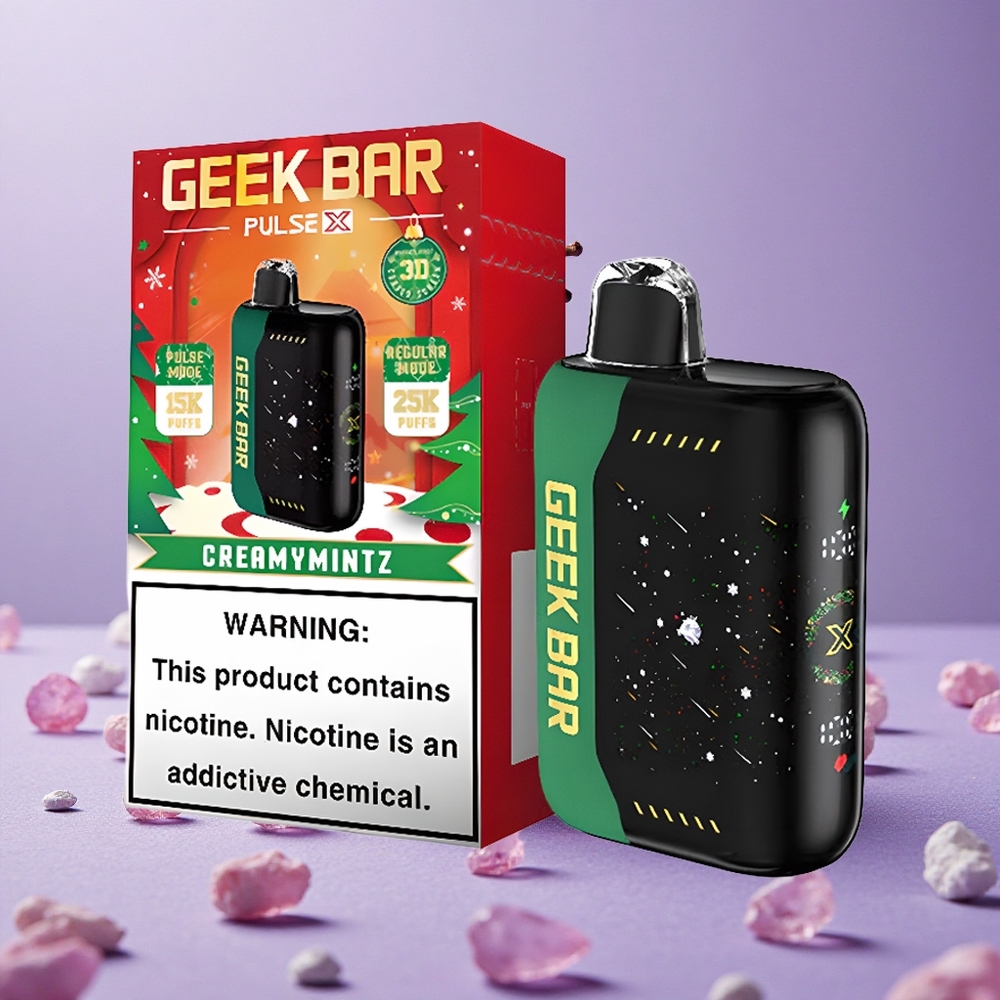 Geek Bar Pulse X 25000 Puffs Màn Hình Cong 3D 18mL Dung Dịch