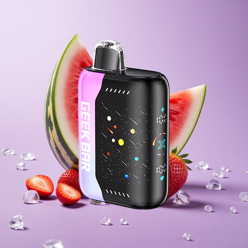 GEEK BAR Pulse X 42K Puffs Màn Hình 3D Dâu Dưa Hấu Meteor Edition