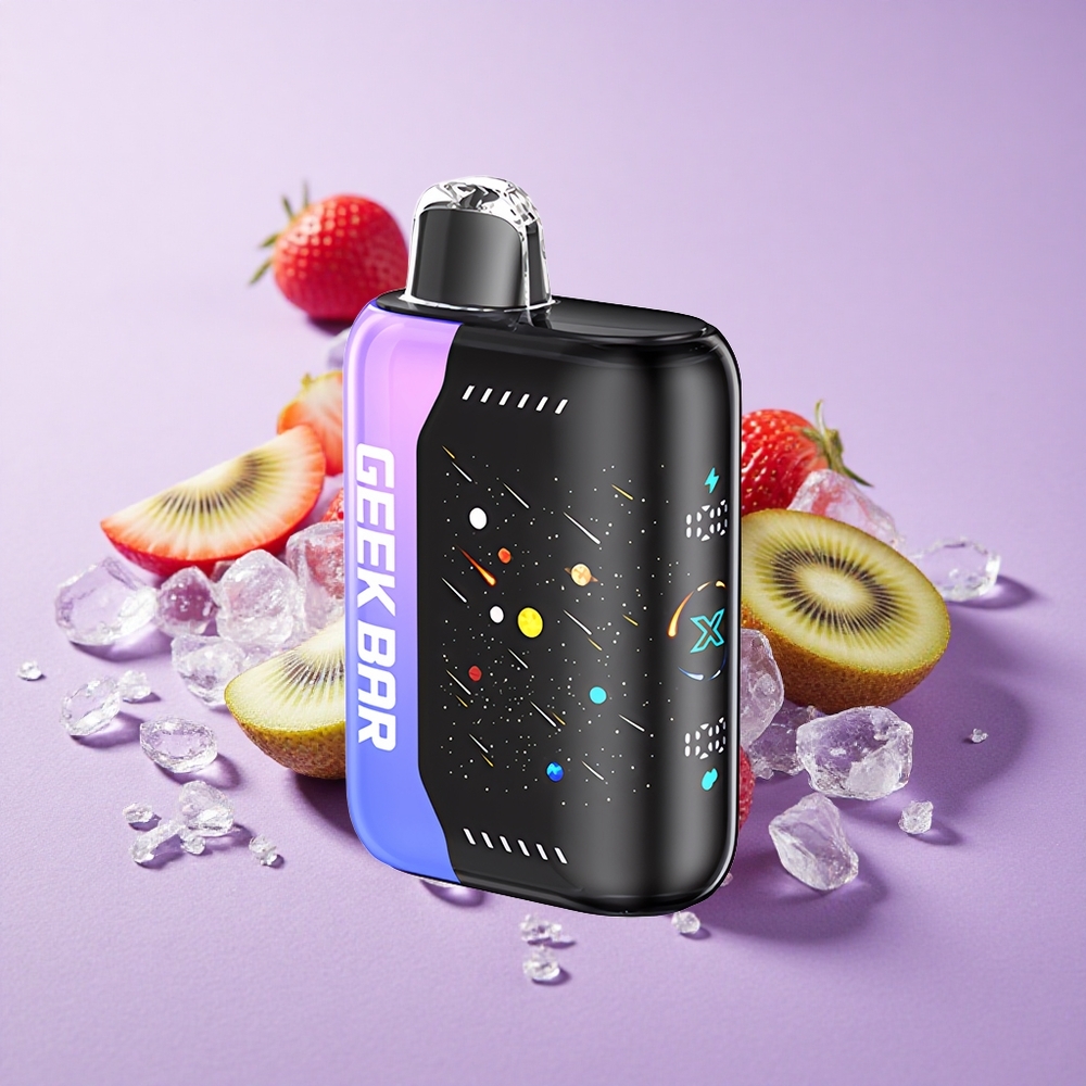 GEEK BAR Pulse X 42K Puffs Phiên Bản Thiên Thạch Dâu Kiwi Đá Màn Hình 3D Pin 820mAh