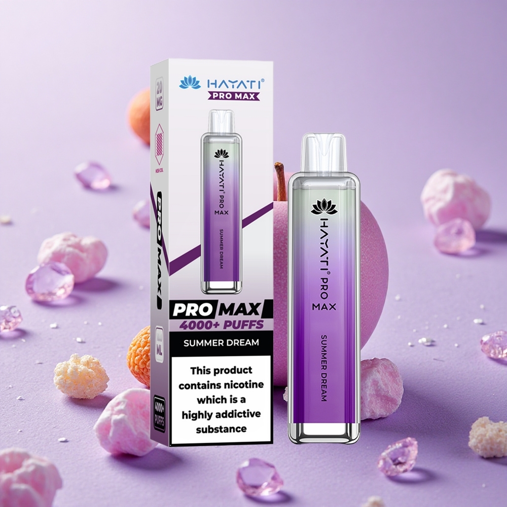 Hayati Pro Max 4000 Puffs Giấc Mơ Mùa Hè Pin 1400mAh Bình 2ml