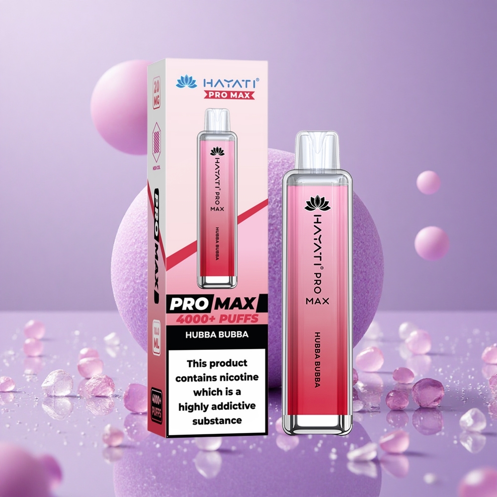 Hayati Pro Max 4000 Puffs Hubba Bubba Pin Đôi 1.1 Ohm Mesh Coil Pin 1400mAh