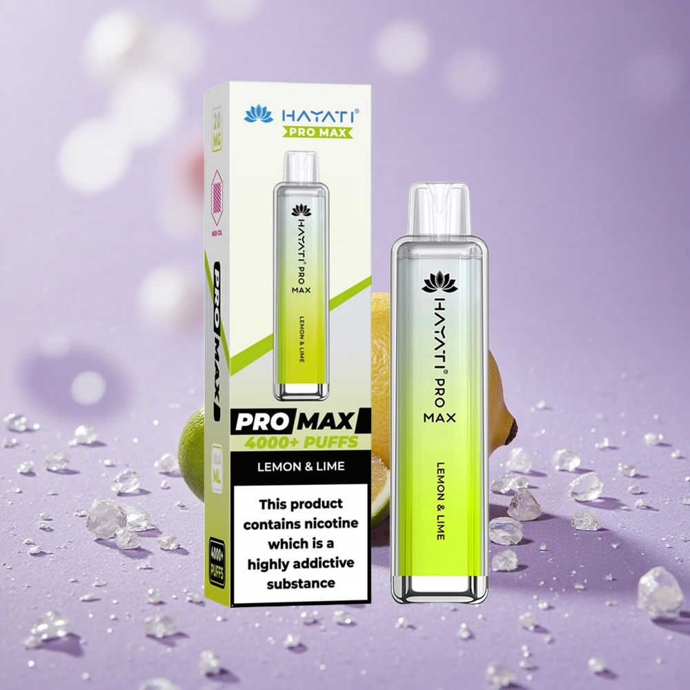 Hayati Pro Max 4000 Puffs Tinh Thể Pin 1400mAh Chanh & Vôi