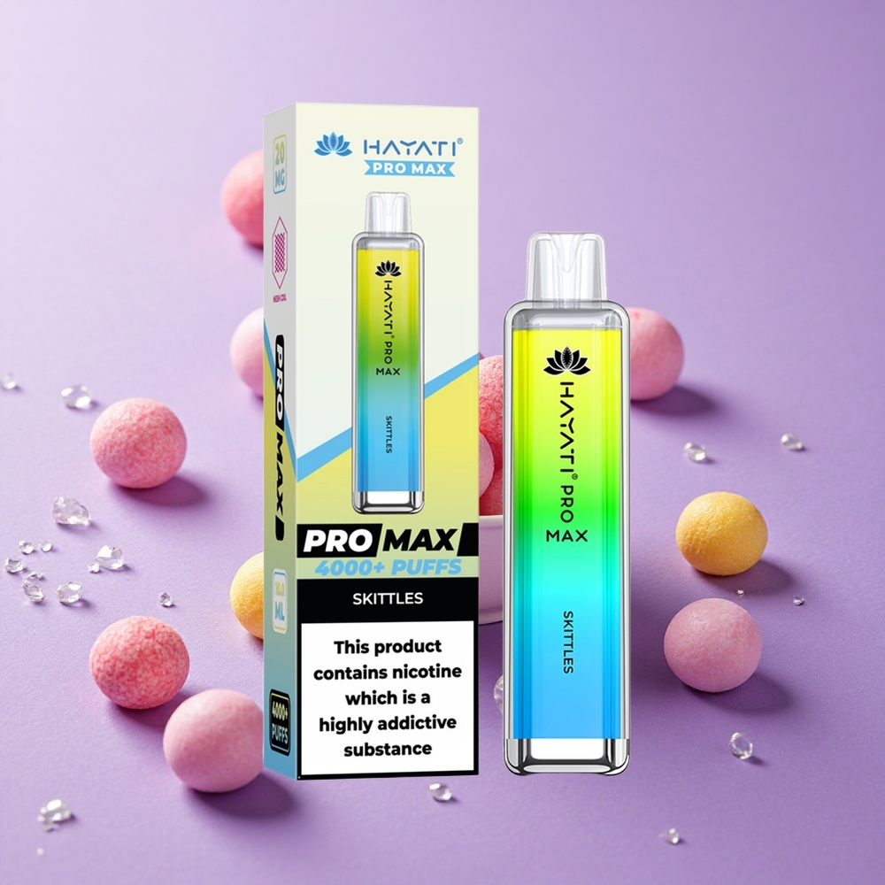 Hayati Pro Max 4000 Puffs Vị Skittles Pin 1400mAh Đèn LED