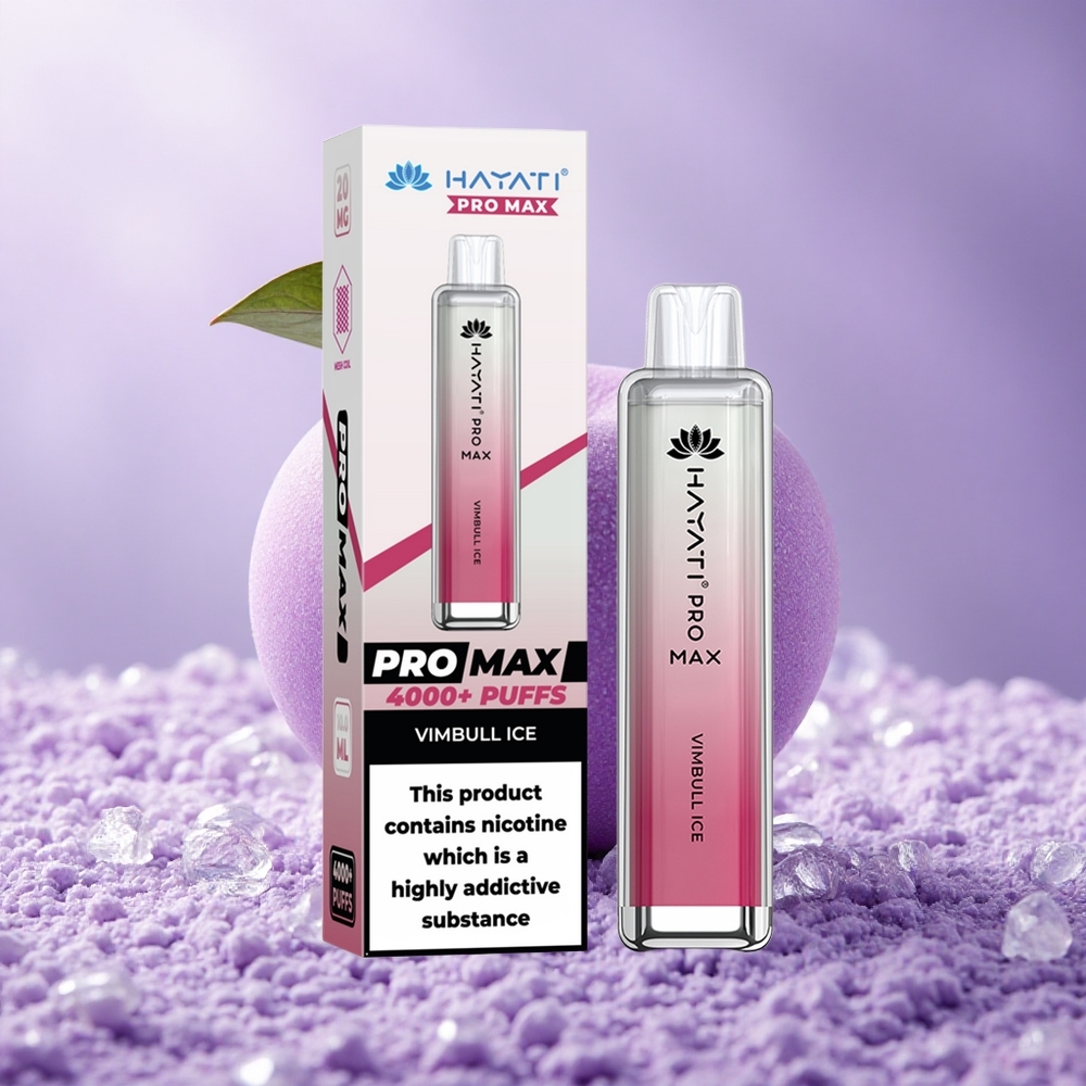 Hayati Pro Max 4000 Puffs Vimbull Đá Lạnh Pin 1400mAh Bình Chứa 2ml