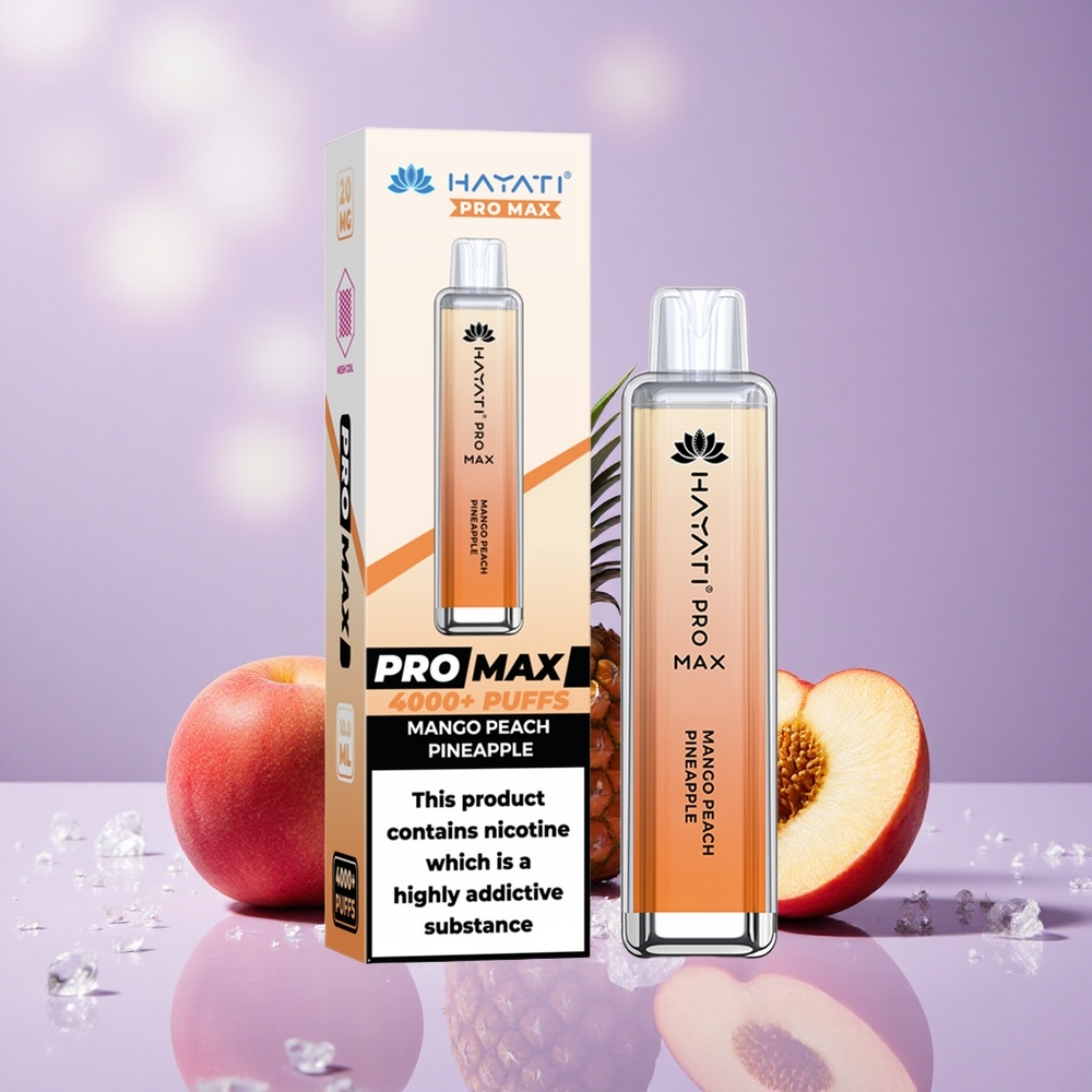 Hayati Pro Max 4000 Puffs Xoài Đào Dứa Pin 1400mAh Tái Sạc