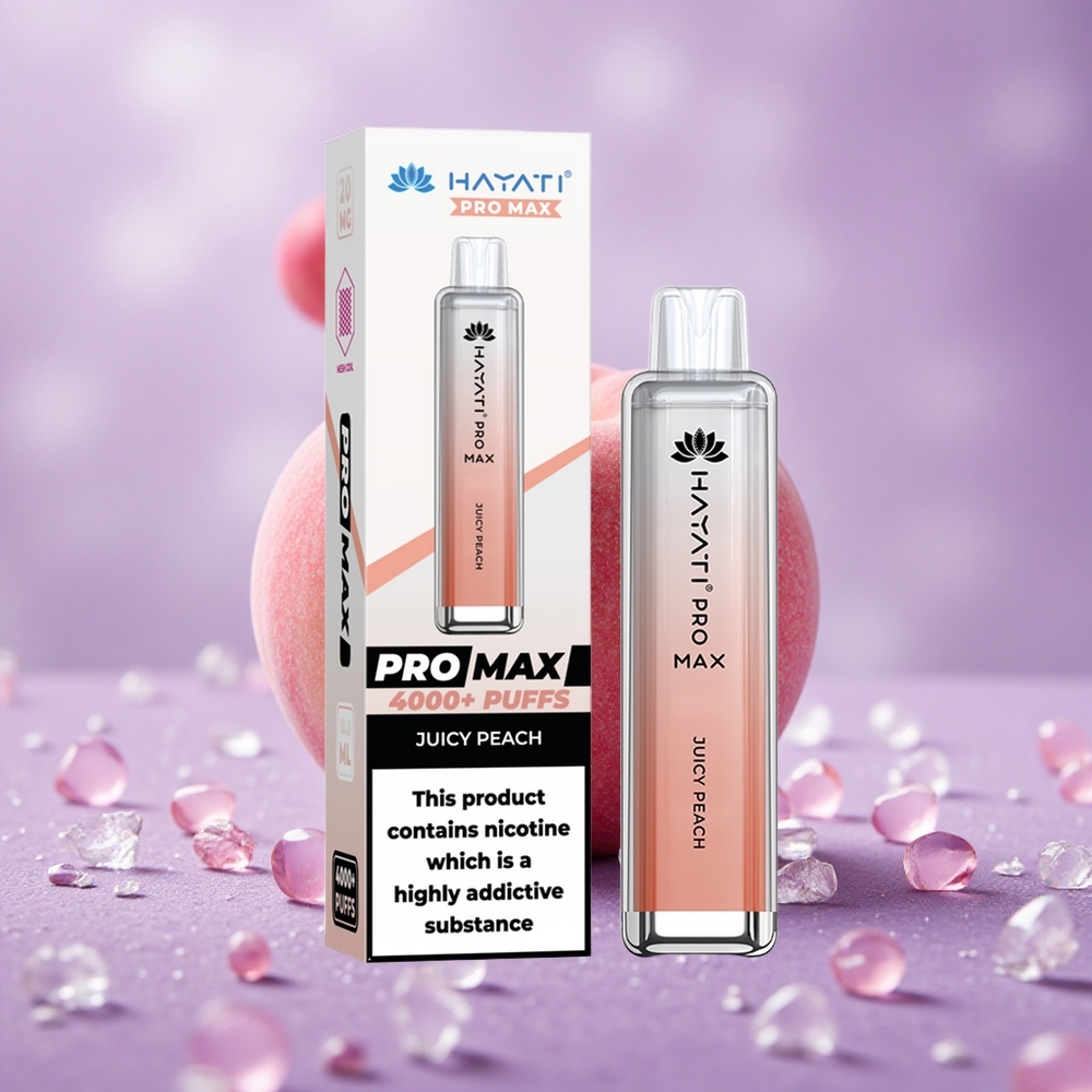 Hayati Pro Max 4000 Puffs Đào Tươi Pin 1400mAh Tái Sạc