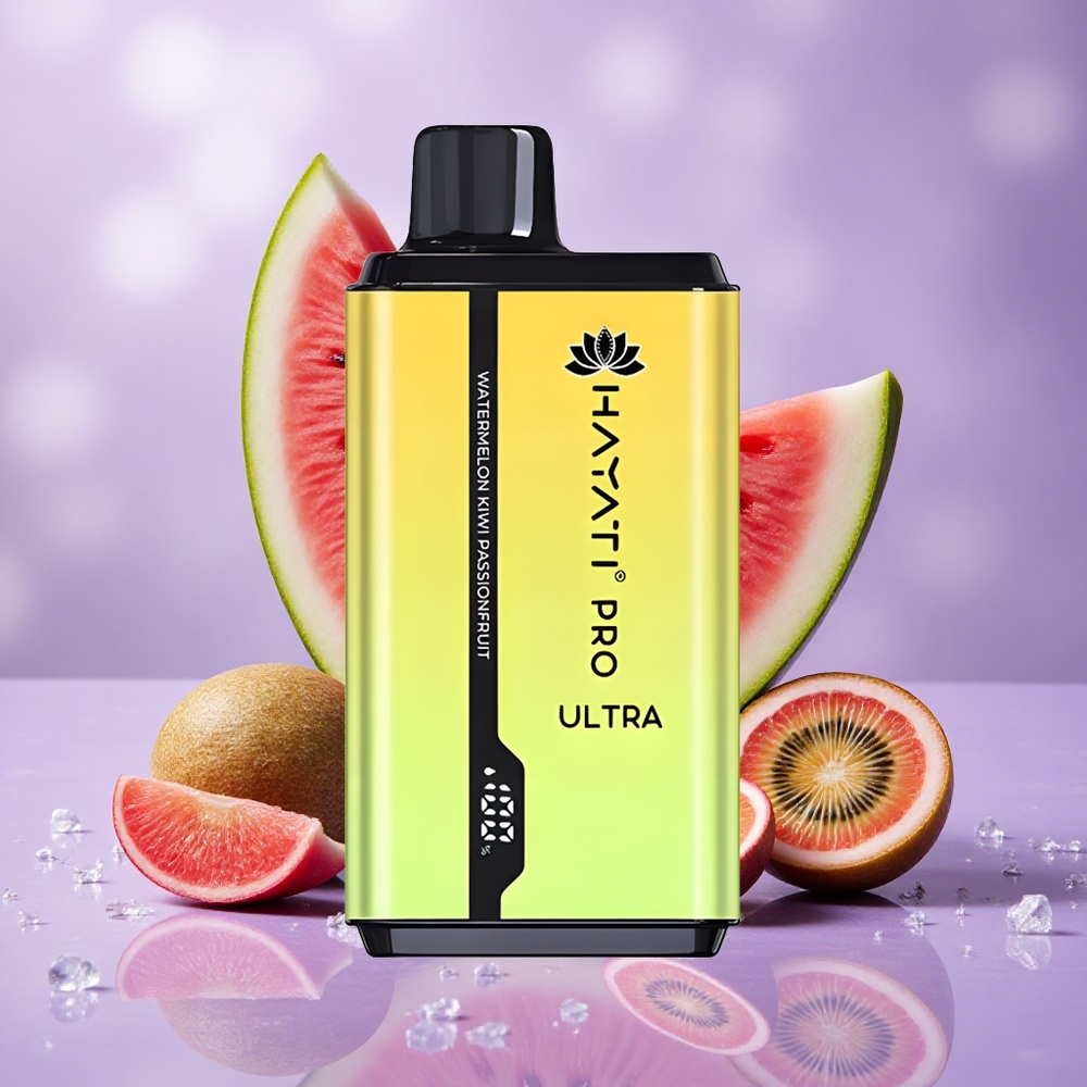 Hayati Pro Ultra 15000 Puffs Dưa Hấu Kiwi Chanh Dây Pin 850mAh