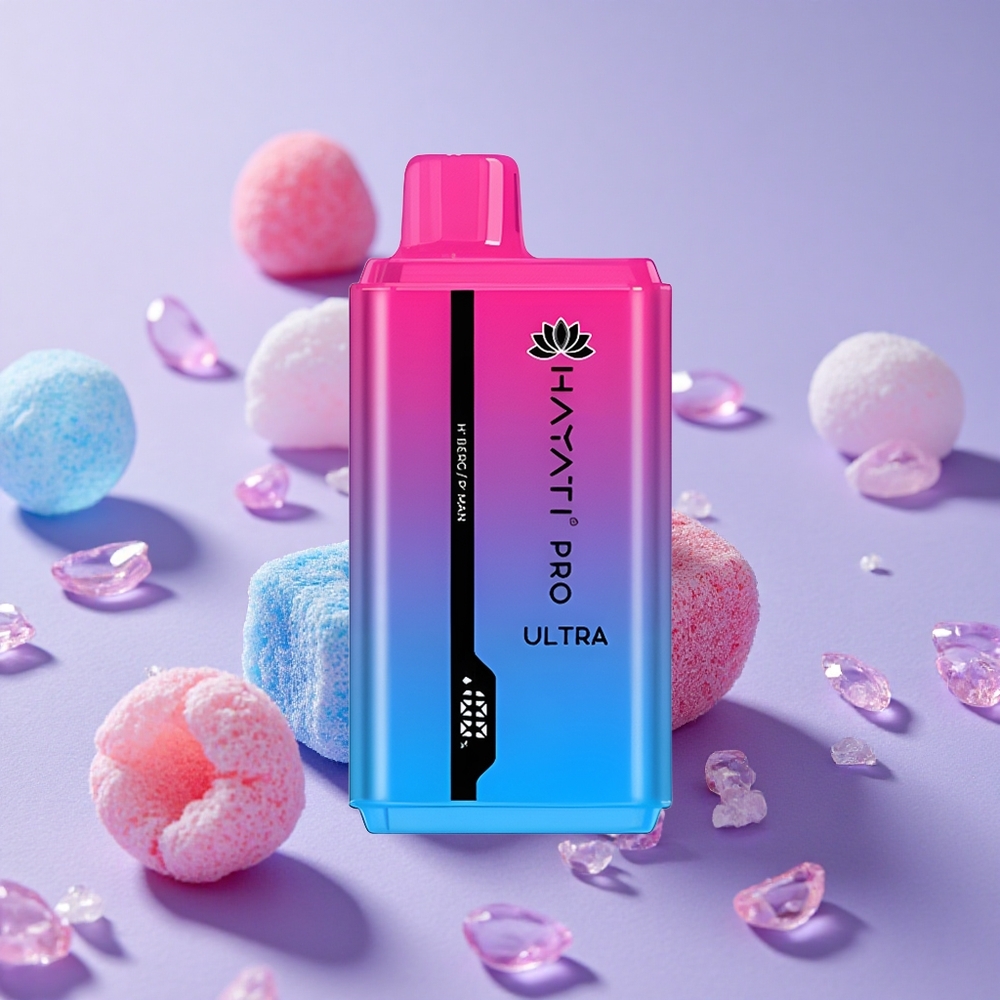 Hayati Pro Ultra 15000 Puffs Dâu Rừng Kẹo Gấm Xanh Dương Dung Lượng Pin 850mAh