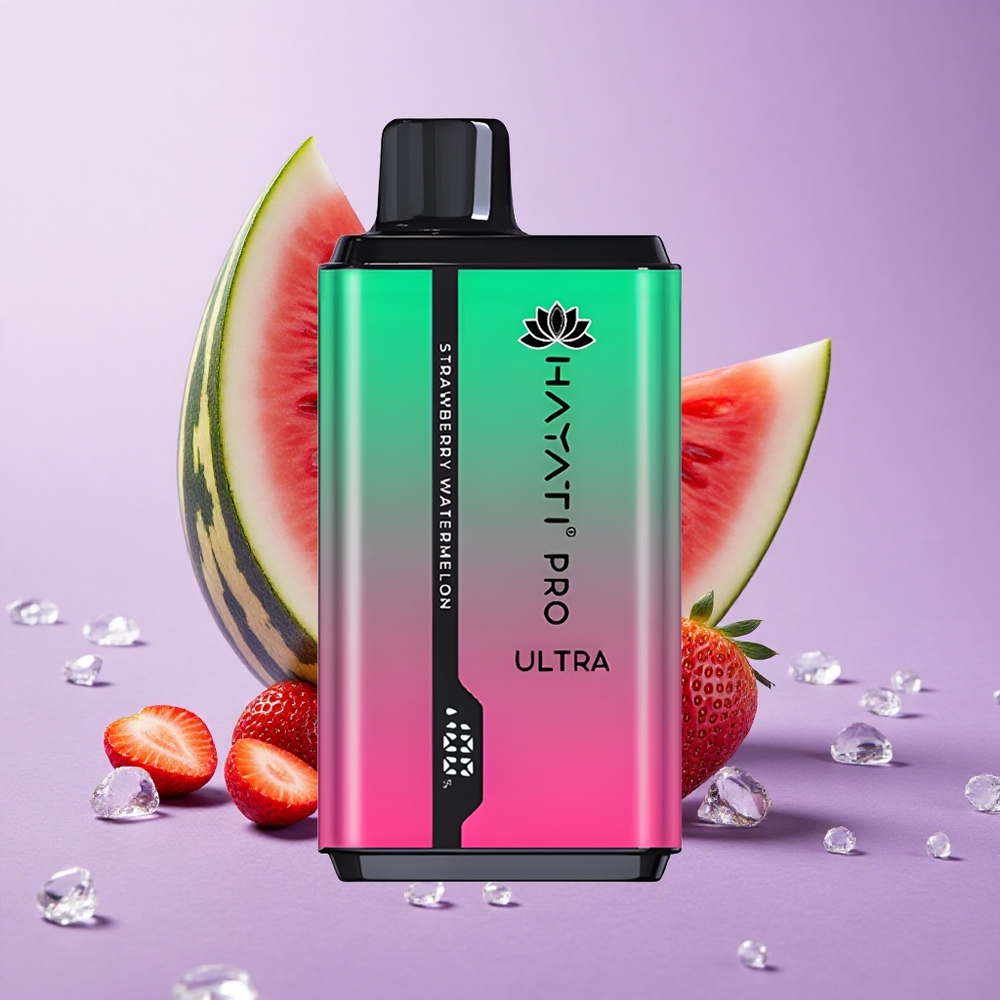 Hayati Pro Ultra 15000 Puffs Dâu Tây Dưa Hấu Pin 850mAh Dung Lượng 2 12ml