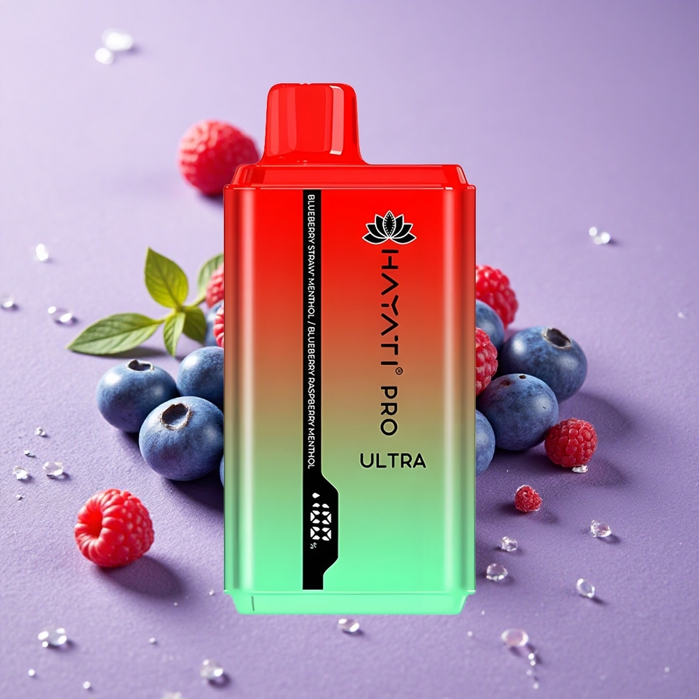 Hayati Pro Ultra 15000 Puffs Dâu Tây Xanh Bạc Hà 850mAh