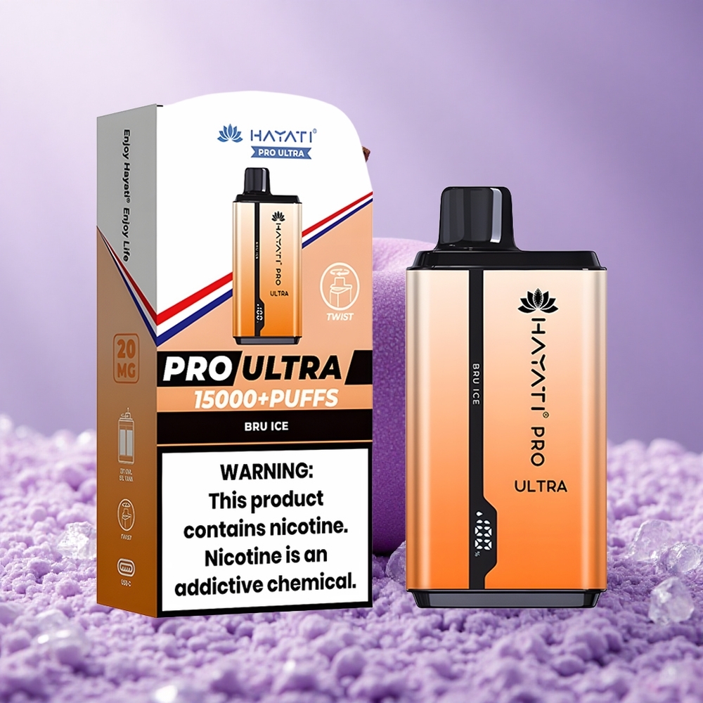 Hayati Pro Ultra 15000 Puffs Dung Lượng Pin 850mAh Bru Đá