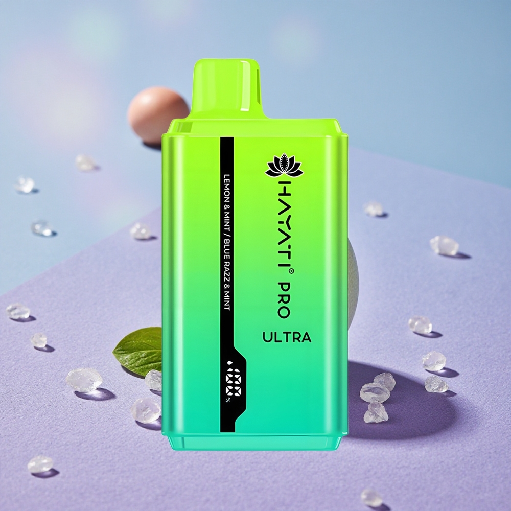 Hayati Pro Ultra 15000 Puffs Dung Lượng Pin 850mAh Chanh & Bạc Hà Xanh Dâu & Bạc Hà