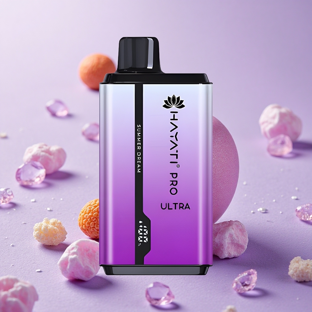 Hayati Pro Ultra 15000 Puffs Dung Lượng Pin 850mAh Hương Vị Mùa Hè Mơ Mộng