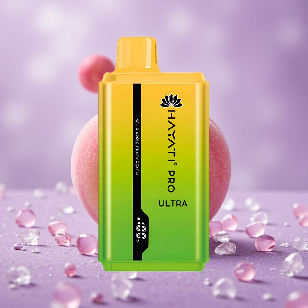Hayati Pro Ultra 15000 Puffs Pin 850mAh Táo Chua