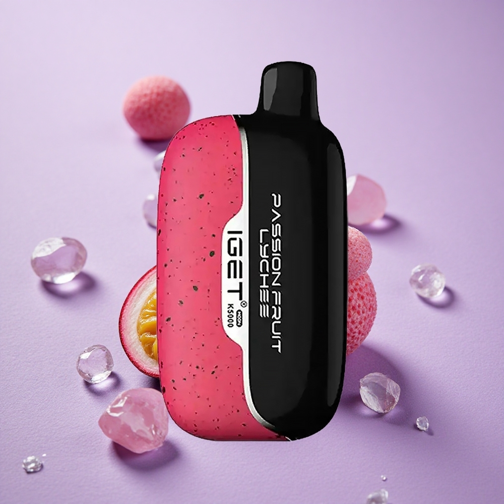 IGET Moon K5000 Puffs Thuốc Lá Điện Tử Dùng Một Lần Chanh Leo Vải