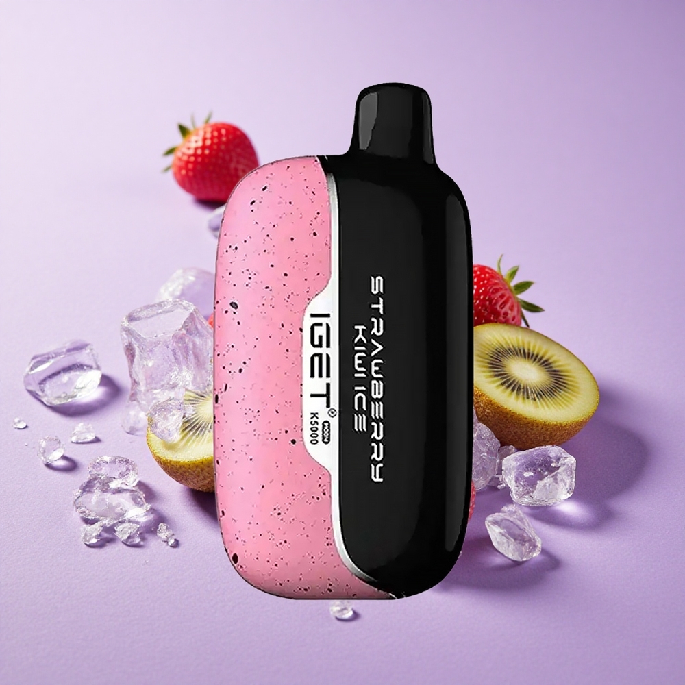 IGET Moon K5000 Puffs Vape Dâu Tây Kiwi Đá Trọng Lượng Tịnh 81.5g Kích Thước 49.5x25.3x99.4 mm