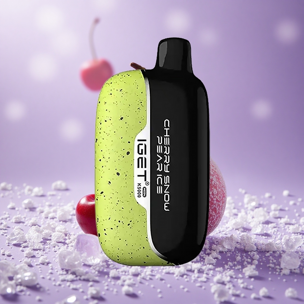 IGET Moon K5000 Puffs Vape dùng một lần Anh Đào Tuyết Lê Lạnh (Trọng lượng tịnh: 81.5g, Lõi Mesh: 1.35 Ohm)