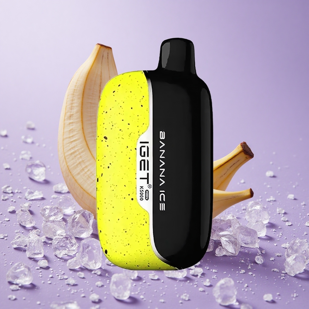 IGET Moon K5000 Puffs Vape dùng một lần Chuối Lạnh Trọng lượng ròng: 81.5g Lượng khói: Lên đến 5000 Puffs