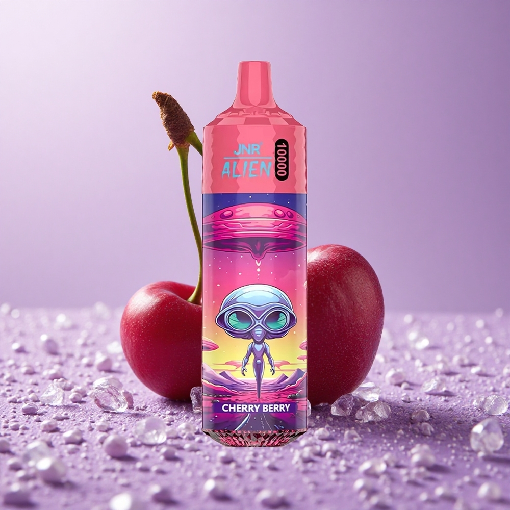 JNR Alien 10000 Puffs Cherry Berry Pin Điện 850mAh LED (RGB)