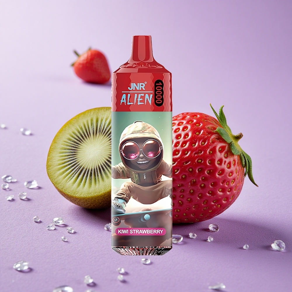 JNR Alien 10000 Puffs Dâu Kiwi Pin 850mAh Đèn LED (RGB)