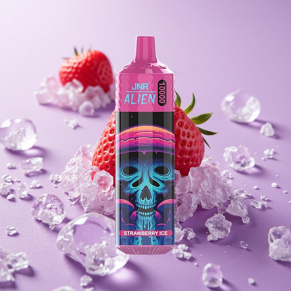 JNR Alien 10000 Puffs Dâu Tây Lạnh với Pin 850mAh và Đèn LED (RGB)