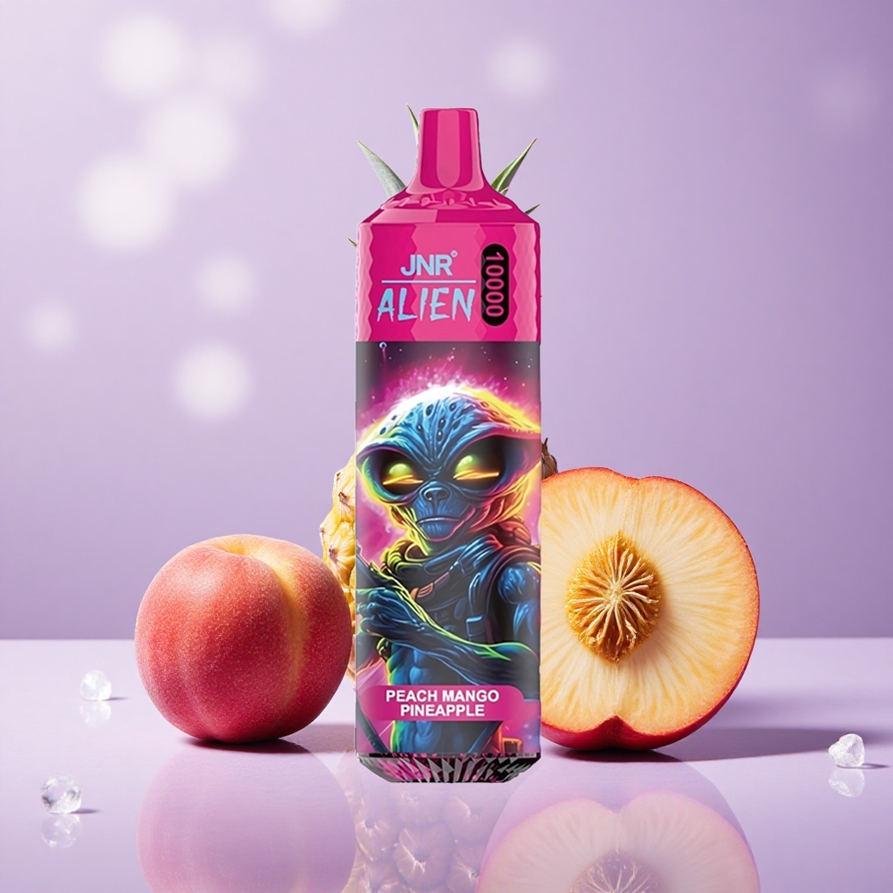 JNR Alien 10000 Puffs Peach Mango Pineapple (Xoài Đào Dứa) Pin 850mAh Đèn LED RGB