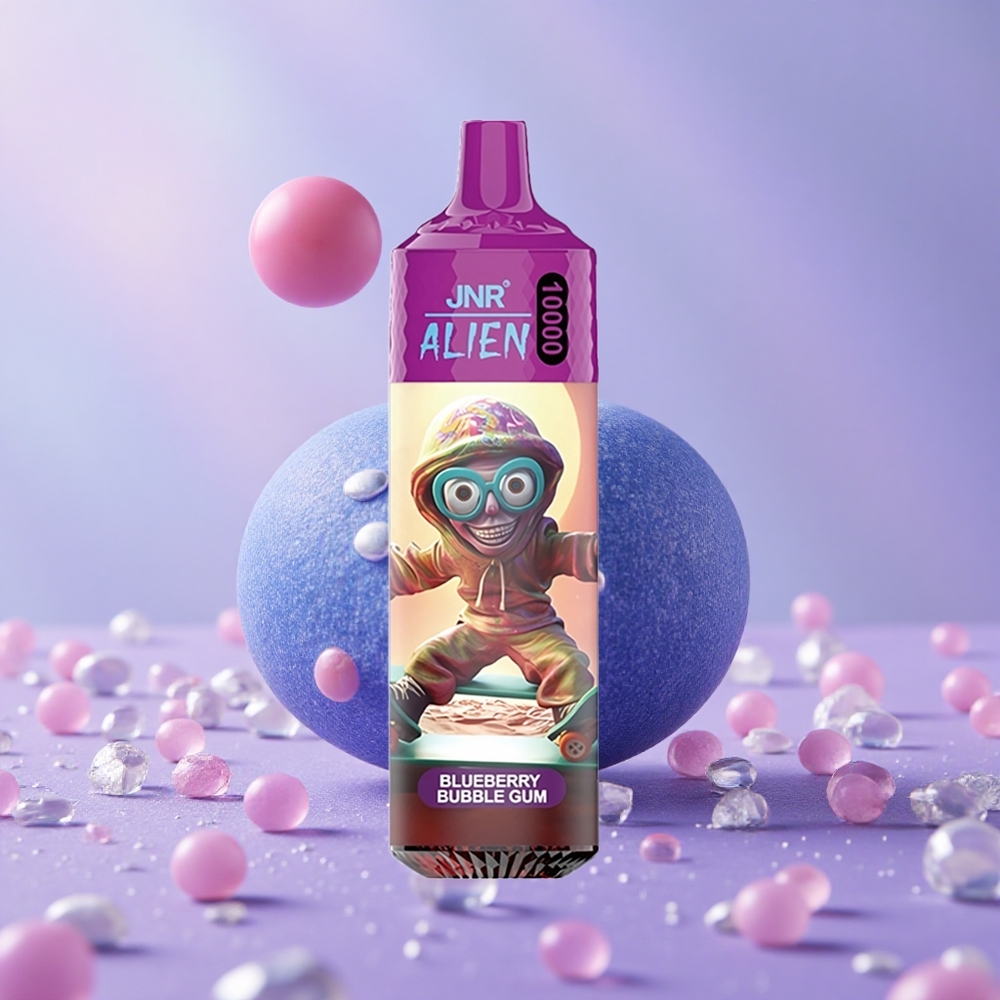 JNR Alien 10000 Puffs Sủi Bong Bóng Việt Quất Pin 850mAh LED (RGB)