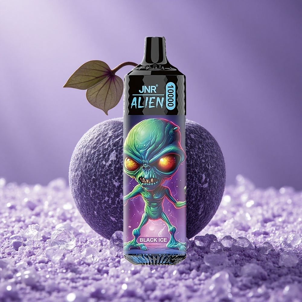 JNR Alien 10000 Puffs Đen Băng Giá Pin 850mAh LED (RGB)