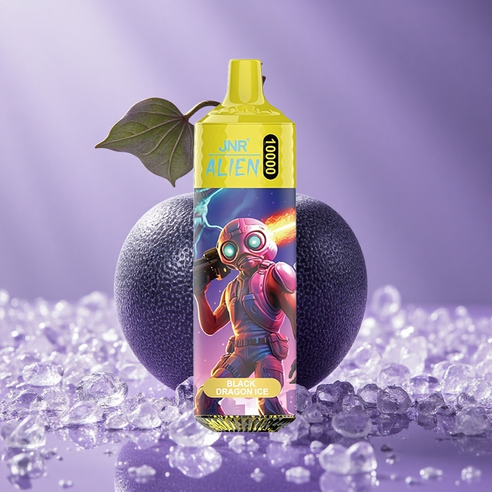 JNR Alien 10000 Puffs Đen Rồng Lạnh Pin 850mAh LED (RGB)