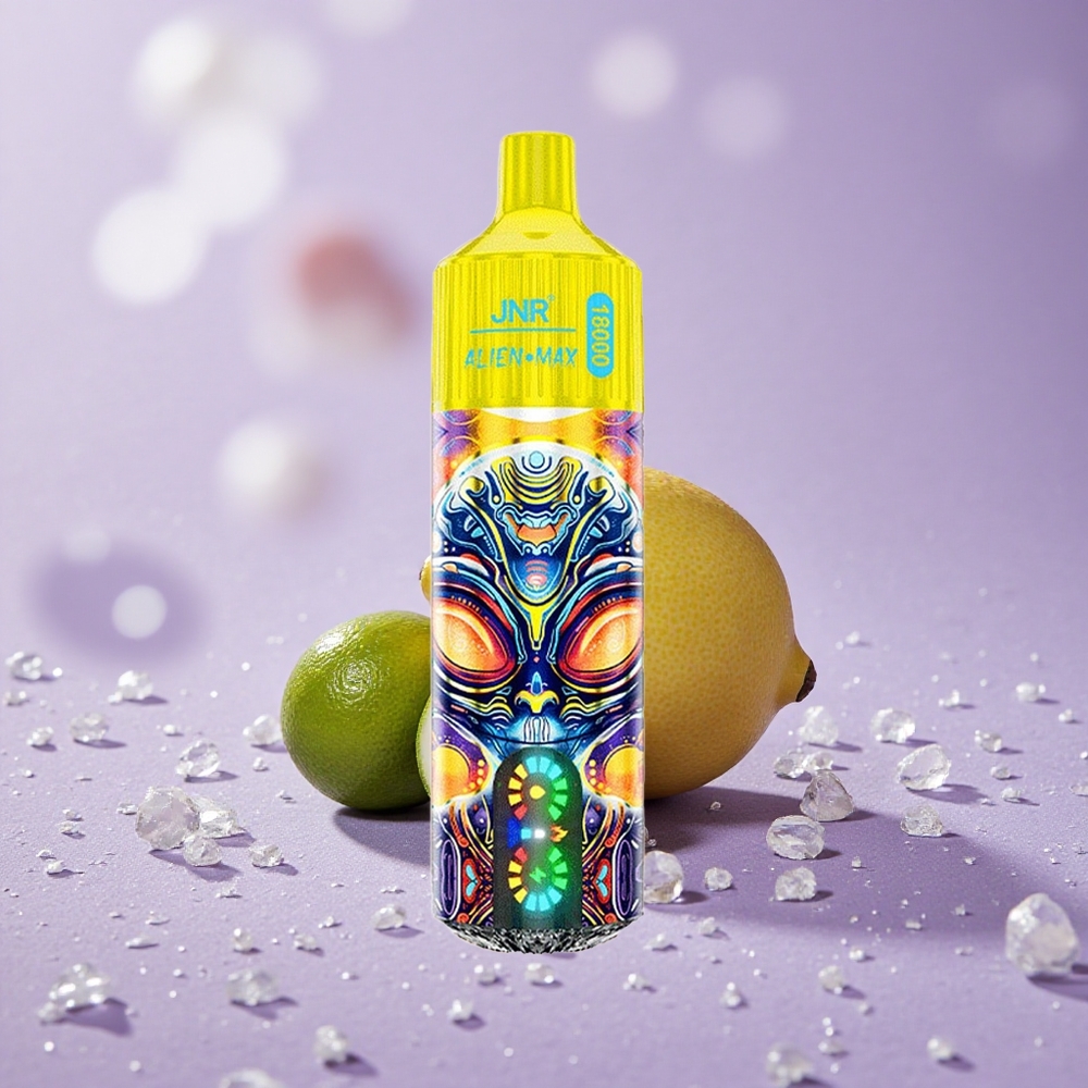 JNR Alien Max 18000 Puffs Chanh & Chanh Lime Màn Hình LED Thông Minh Sạc Nhanh Type-C