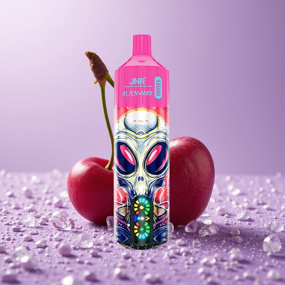 JNR Alien Max 18000 Puffs Cherry Berry Màn Hình LED Thông Minh & Pin 850mAh