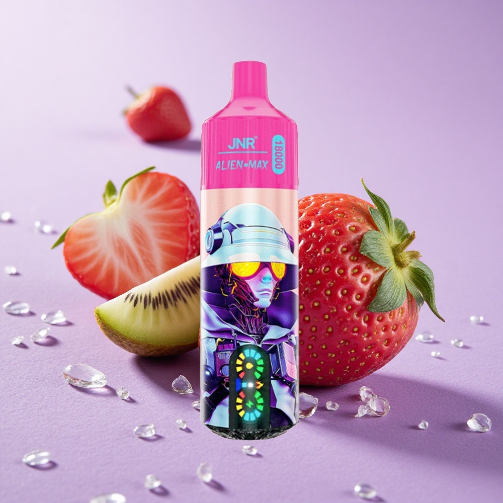 JNR Alien Max 18000 Puffs Dâu Tây Kiwi Màn Hình LED Thông Minh & Pin 850mAh