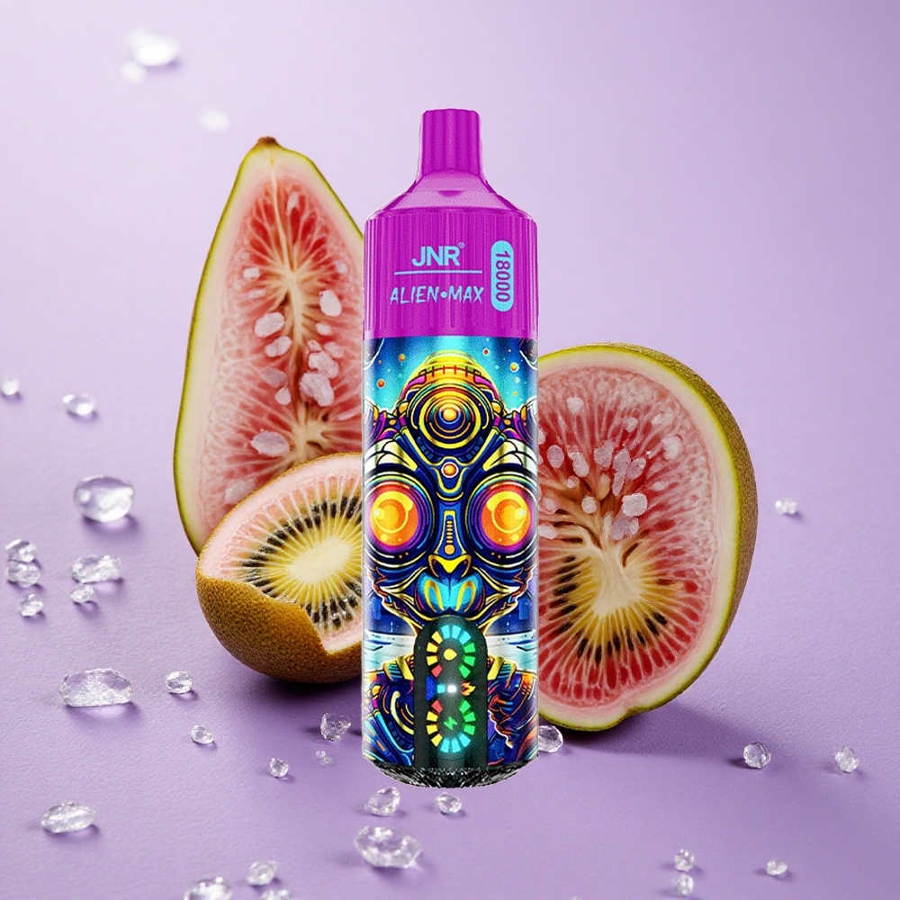JNR Alien Max 18000 Puffs Kiwi Chanh Dây Ổi Màn Hình LED Thông Minh & Pin 850mAh