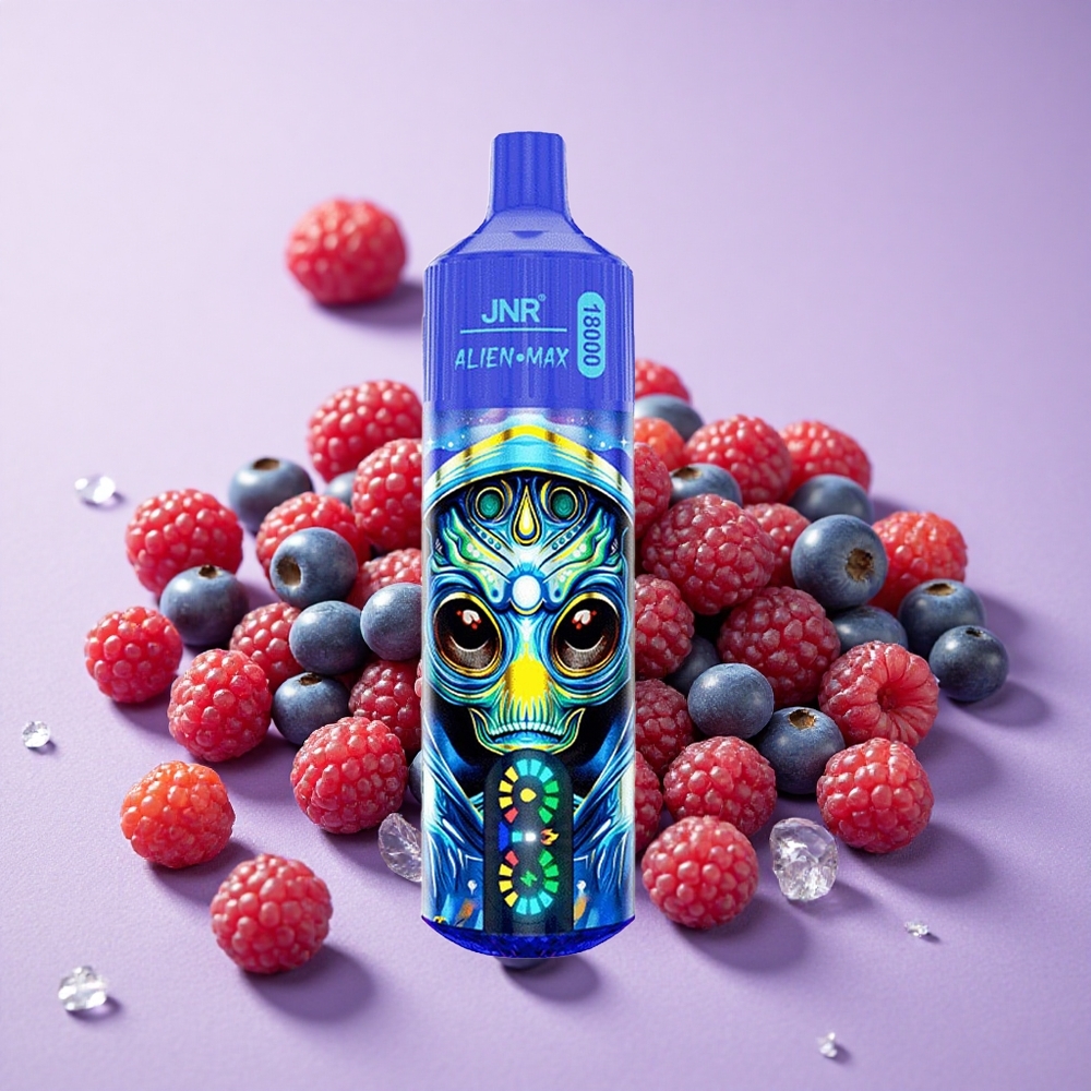 JNR Alien Max 18000 Puffs Mixed Berries Màn Hình LED Thông Minh & Pin 850mAh