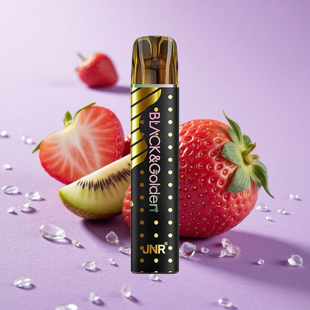 JNR Black&Golden 800 Puffs Dâu Kiwi 550mAh Dung Lượng Pin 2ml Dung Lượng Tinh Dầu