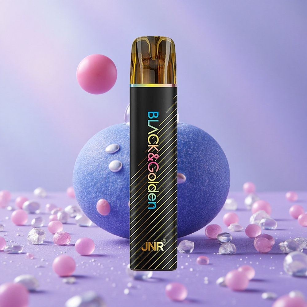 JNR Black&Golden 800 Puffs Tinh Dầu 2ml Vape Kẹo Cao Su Việt Quất