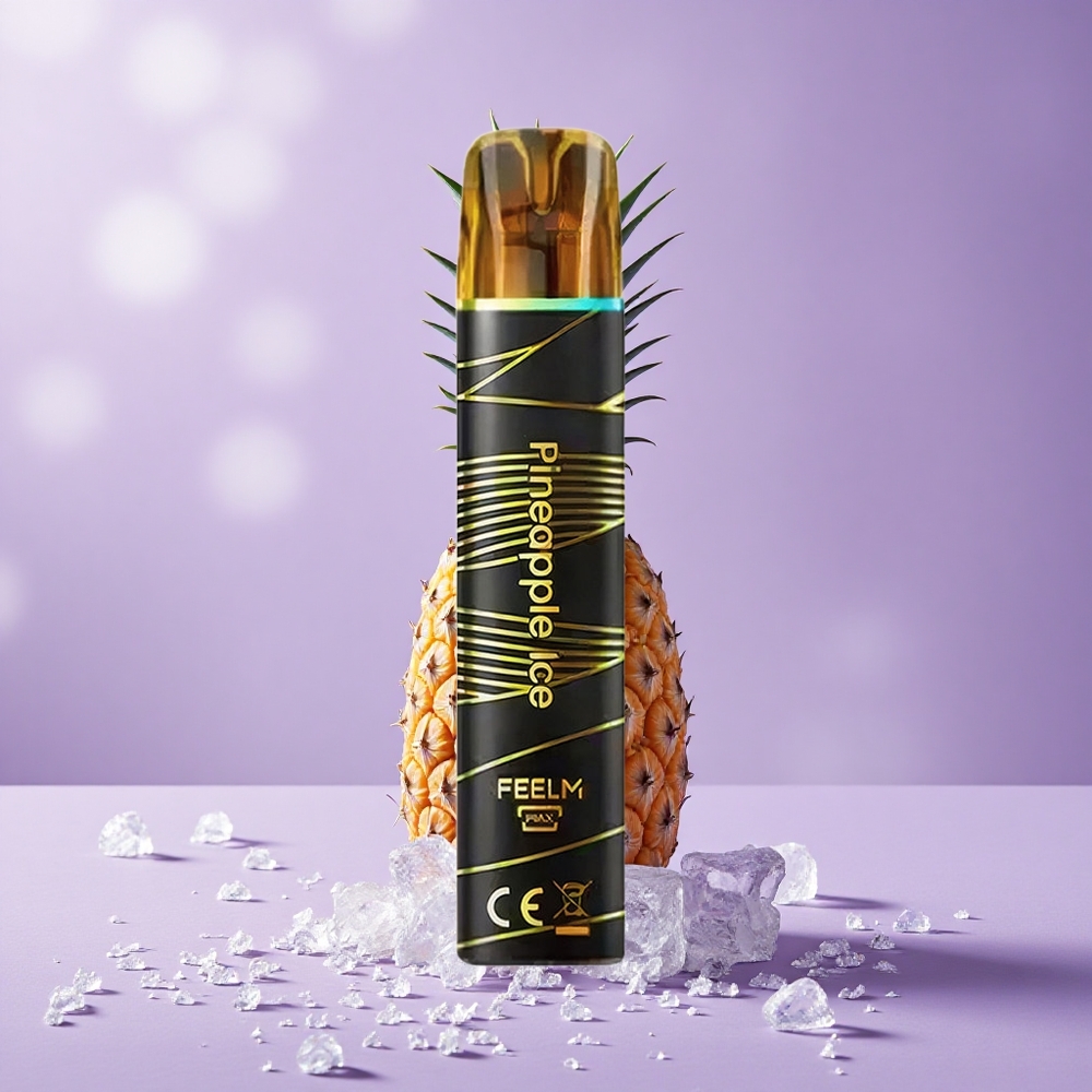 JNR Black&Golden 800 Puffs Tinh Dầu Dứa Lạnh Dung Lượng Pin 550mAh Hàm Lượng Nicotin 2%