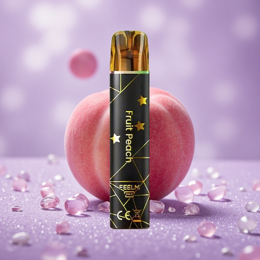 JNR Black&Golden 800 Puffs Tinh Dầu Đào 550mAh Pin Không Sạc