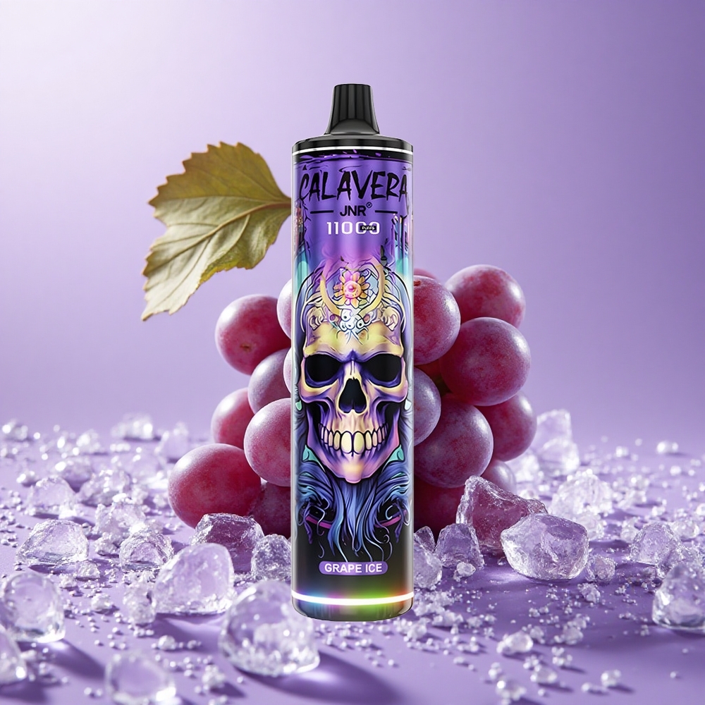 JNR Calavera 11000 Puffs Thuốc Lá Điện Tử Nho Đá Cổng Sạc Type-C Pin 850 mAh