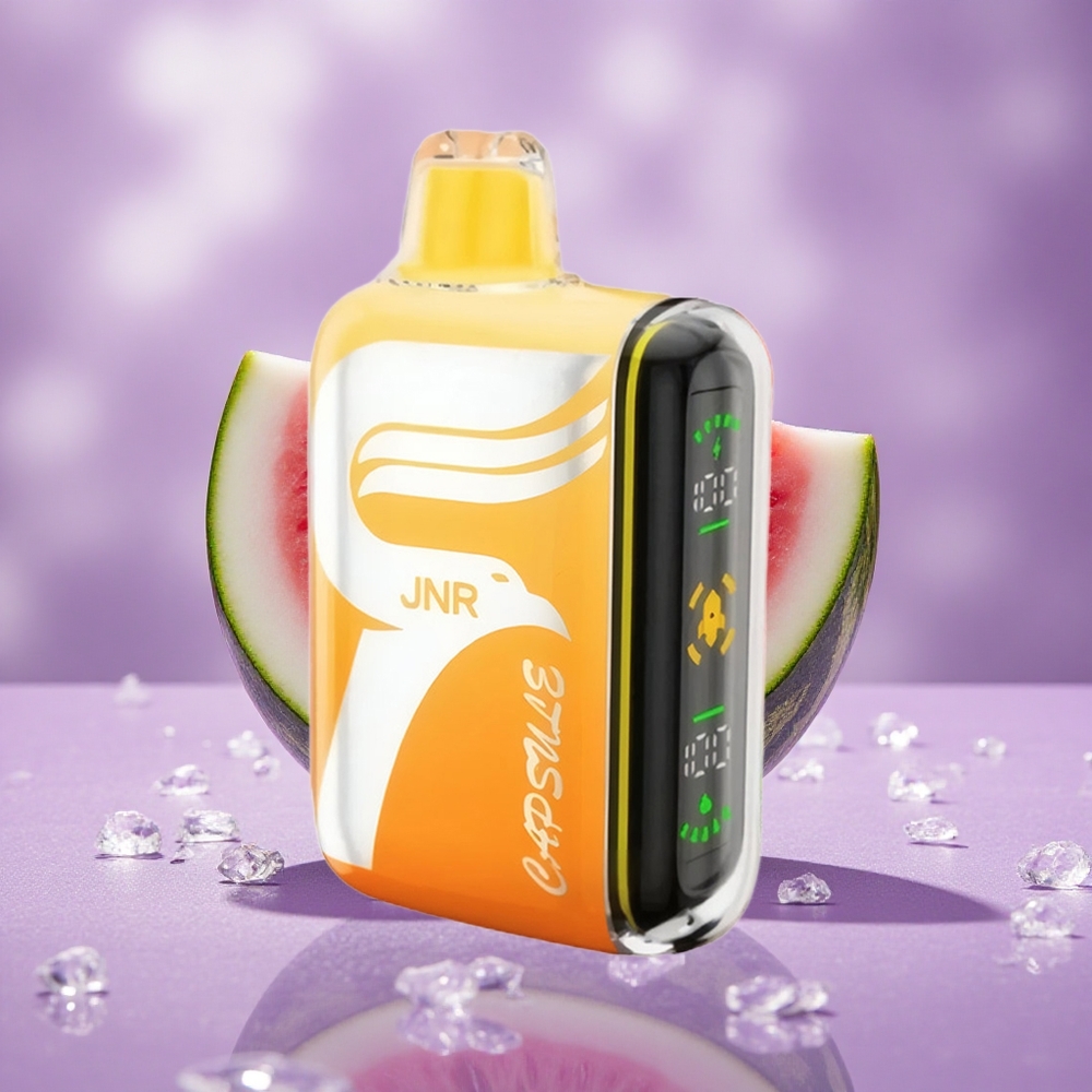 JNR Capsule 15000 Puffs Dưa Hấu Vải Pin 850mAh Màn Hình LED Thông Minh