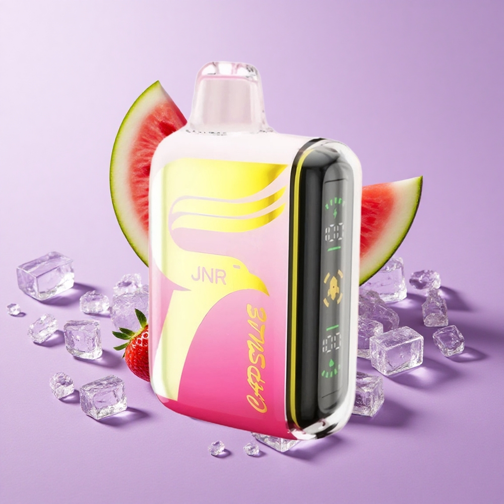 JNR Capsule 15000 Puffs Dâu Dưa Hấu Đá Pin 850mAh Màn Hình LED Thông Minh
