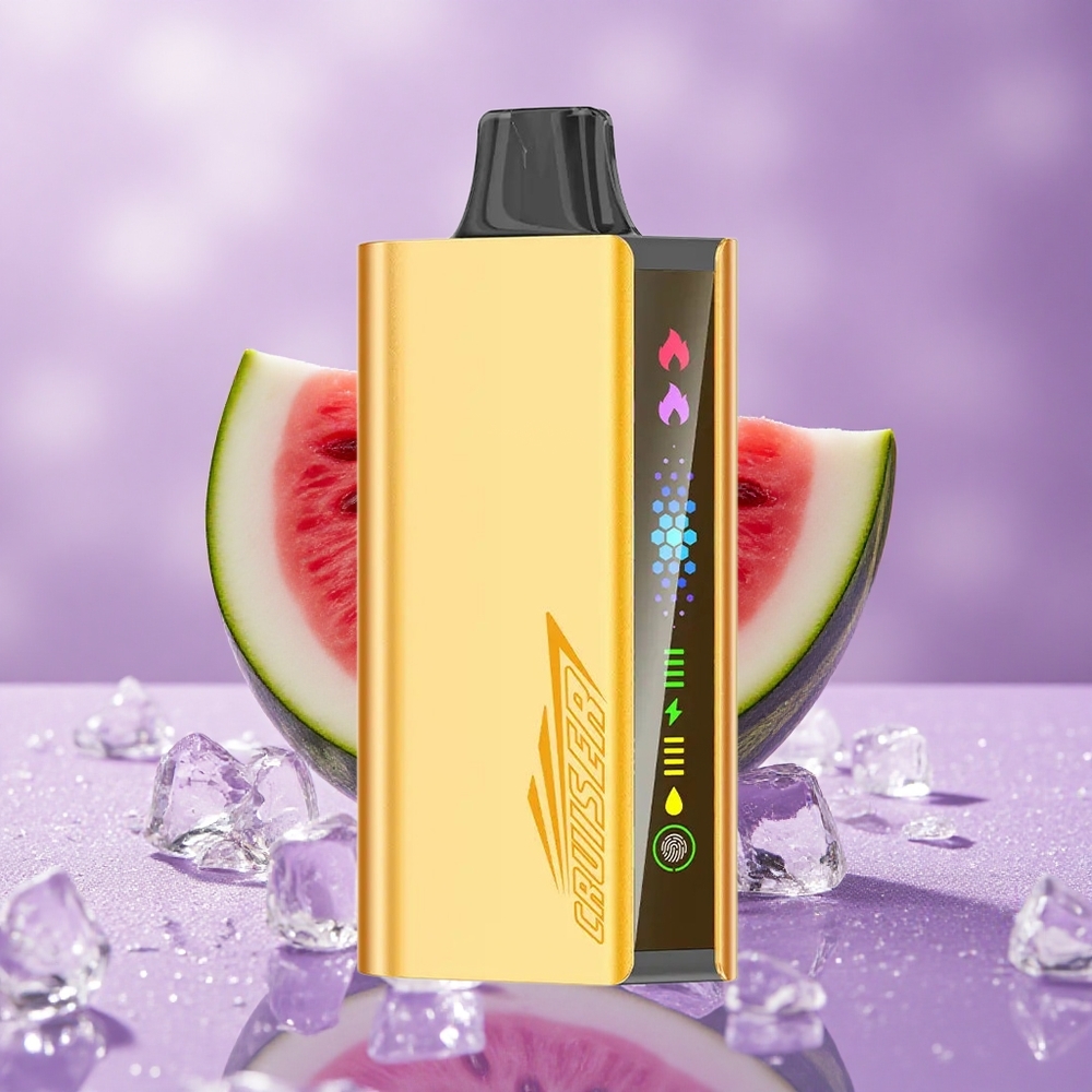 JNR Cruiser 12000 Puffs Dưa Hấu Đá Pin Tích Hợp 3500 mAh Màn Hình Hiển Thị Hoạt Hình