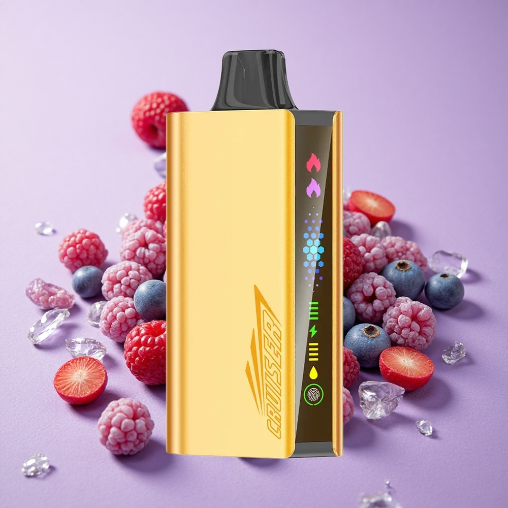 JNR Cruiser 12000 Puffs Hỗn Hợp Quả Mọng Pin Tích Hợp 3500 mAh Màn Hình Hiển Thị Hoạt Hình